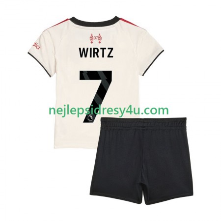 Fotbalový Dres Liverpool Florian Wirtz 7 Dětské Venkovní 2025/26